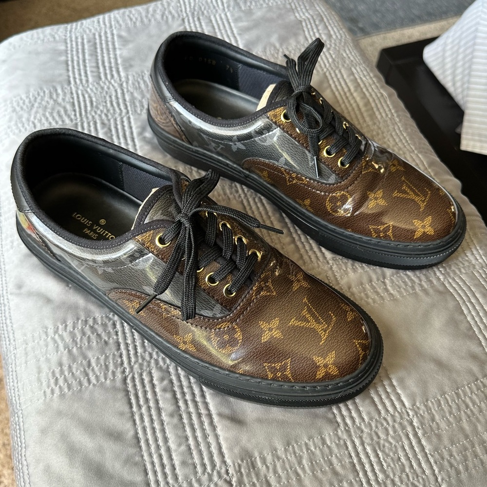 Louis Vuitton - Monogram Glaze Trocadero Sneakers LV 7.5 US 8.5 Mens